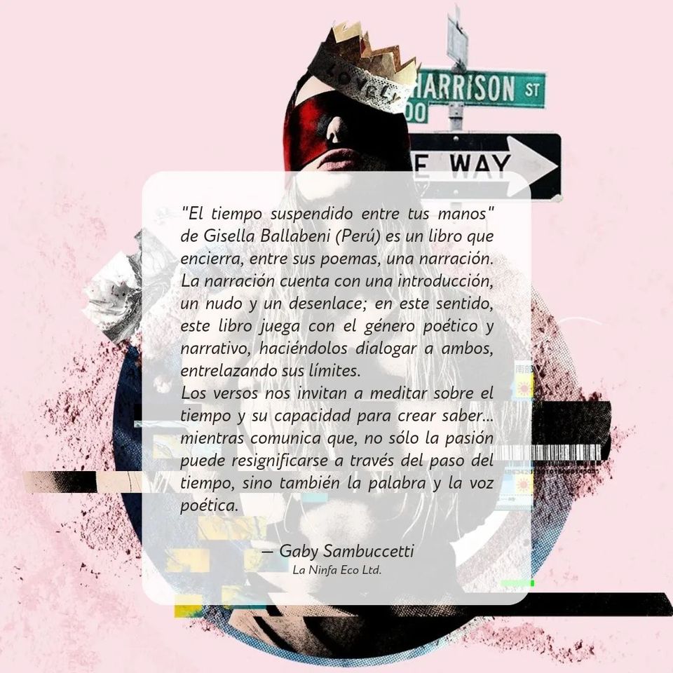 La poeta peruana Gisella Ballabeni lanza su nuevo libro con comentarios de Gaby Sambuccetti y otros&nbsp;autores